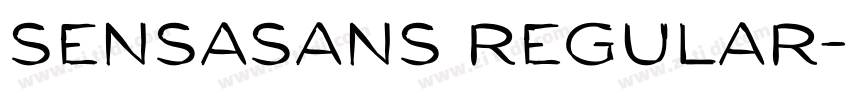 SensaSans Regular字体转换